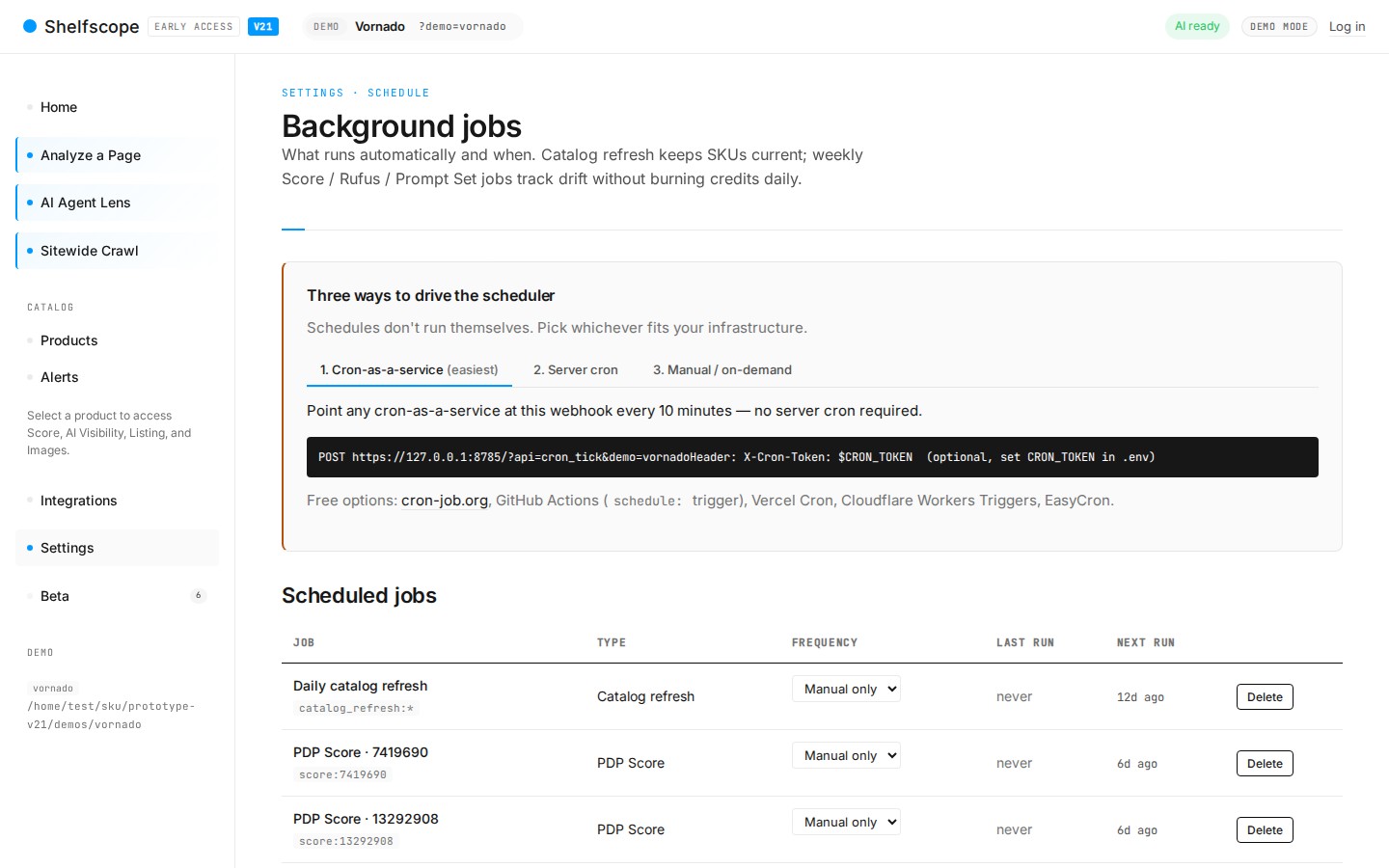 Recurring audits with timezone-aware send windows.